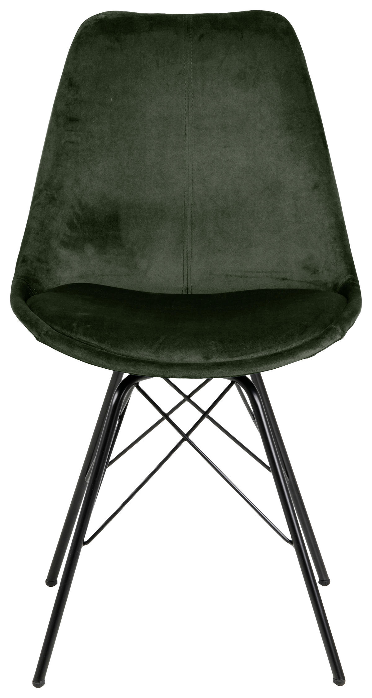 STOLICA  šumska zelena  tekstil, metal      - šumska zelena/crna, Trend, tekstil/metal (48,5/85,5/54cm) - Carryhome