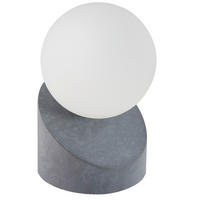 LED-TISCHLEUCHTE 10/16 cm   - Dunkelgrau/Weiß, Design, Glas/Metall (10/16cm) - Novel