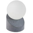 LED-TISCHLEUCHTE 10/16 cm   - Dunkelgrau/Weiß, Design, Glas/Metall (10/16cm) - Novel
