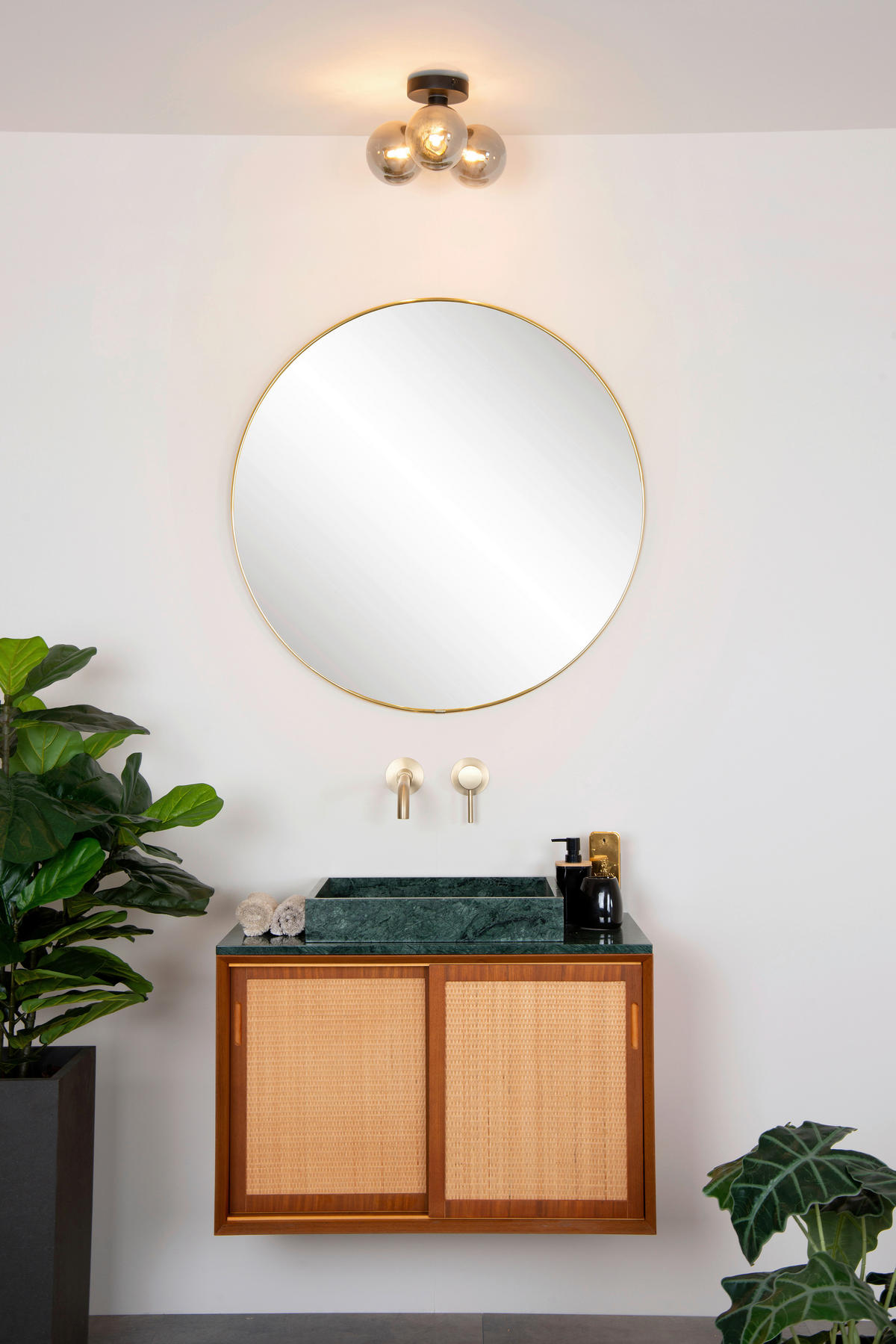 BADEZIMMER-DECKENLEUCHTE    28/28/18 cm  - Konventionell, Glas (28/28/18cm) - Lucide