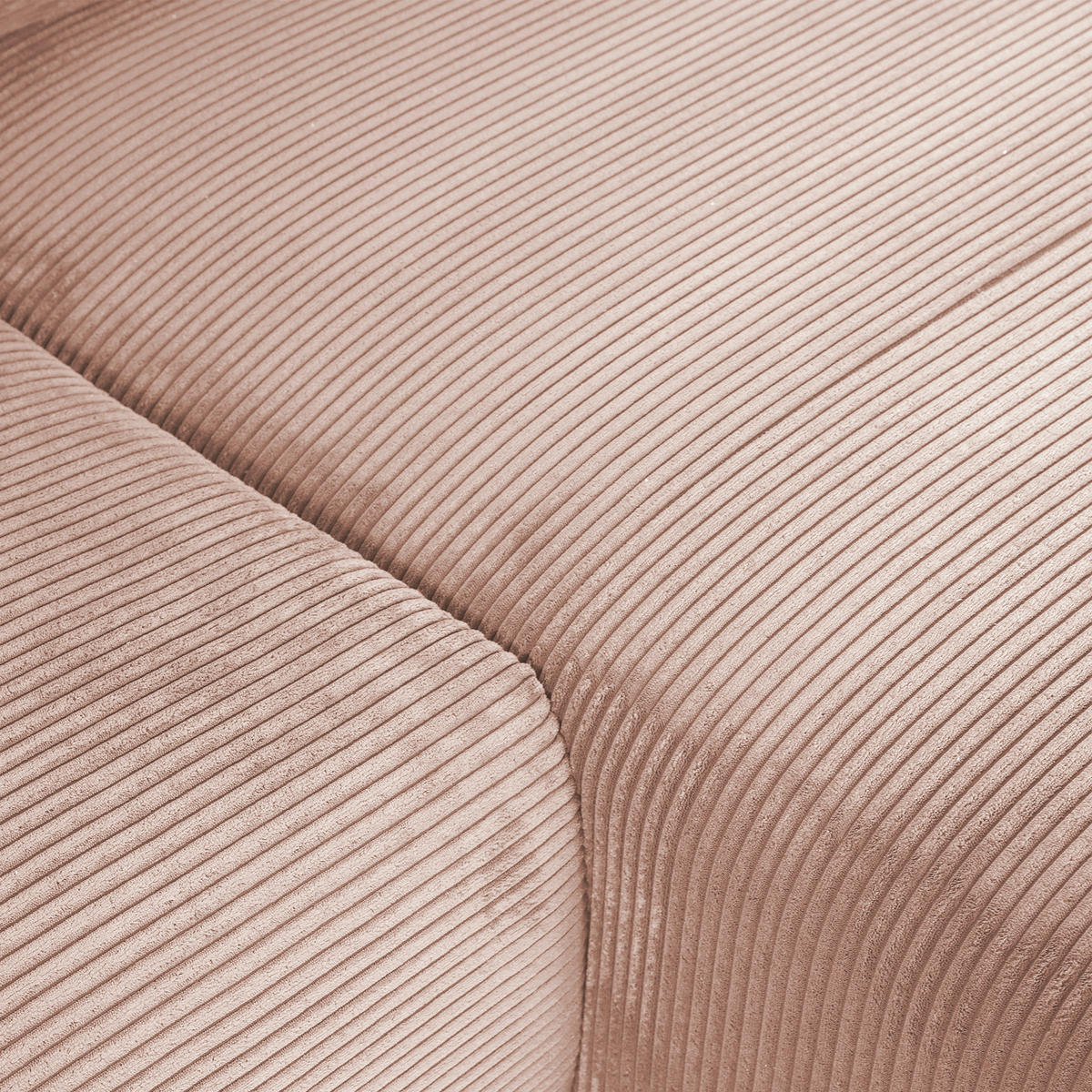 SAROKKANAPÉ textil fáradt rózsaszín  - fáradt rózsaszín/fekete, Konventionell, műanyag/textil (266/180cm) - MID.YOU