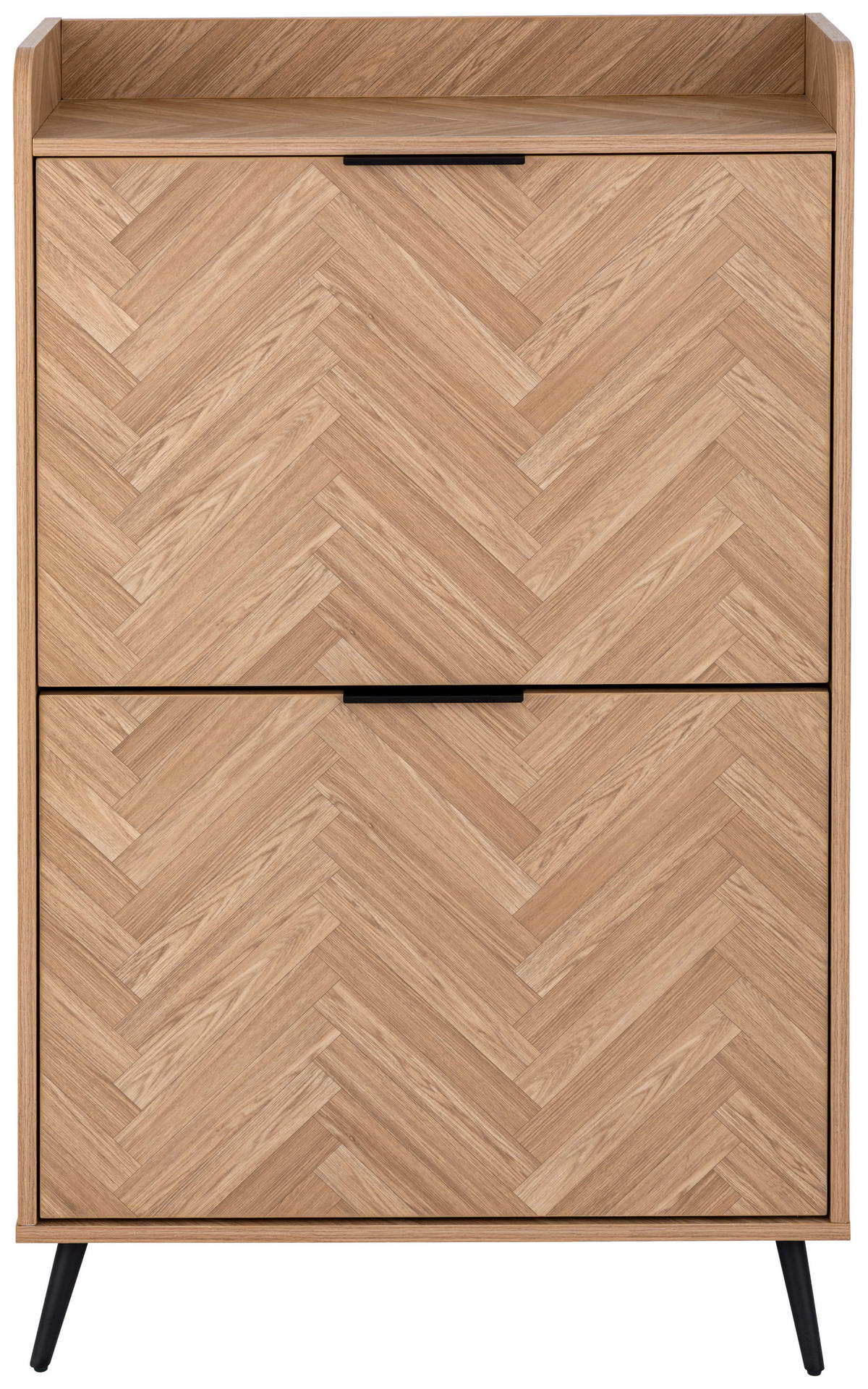 SCHUHKIPPER  in 70/120/30 cm  - Ahornfarben/Schwarz, Design, Holzwerkstoff/Metall (70/120/30cm) - MID.YOU