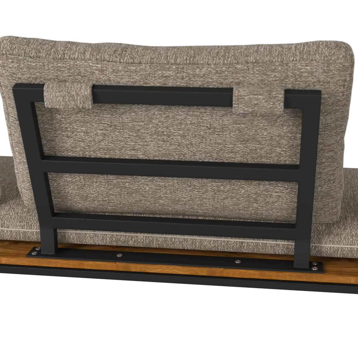 GARTENBANK 200/79/57 cm Recyclingholz, Teakholz  Aluminium, Stahl  - Anthrazit/Grau, Design, Holz/Textil (200/79/57cm) - Amatio