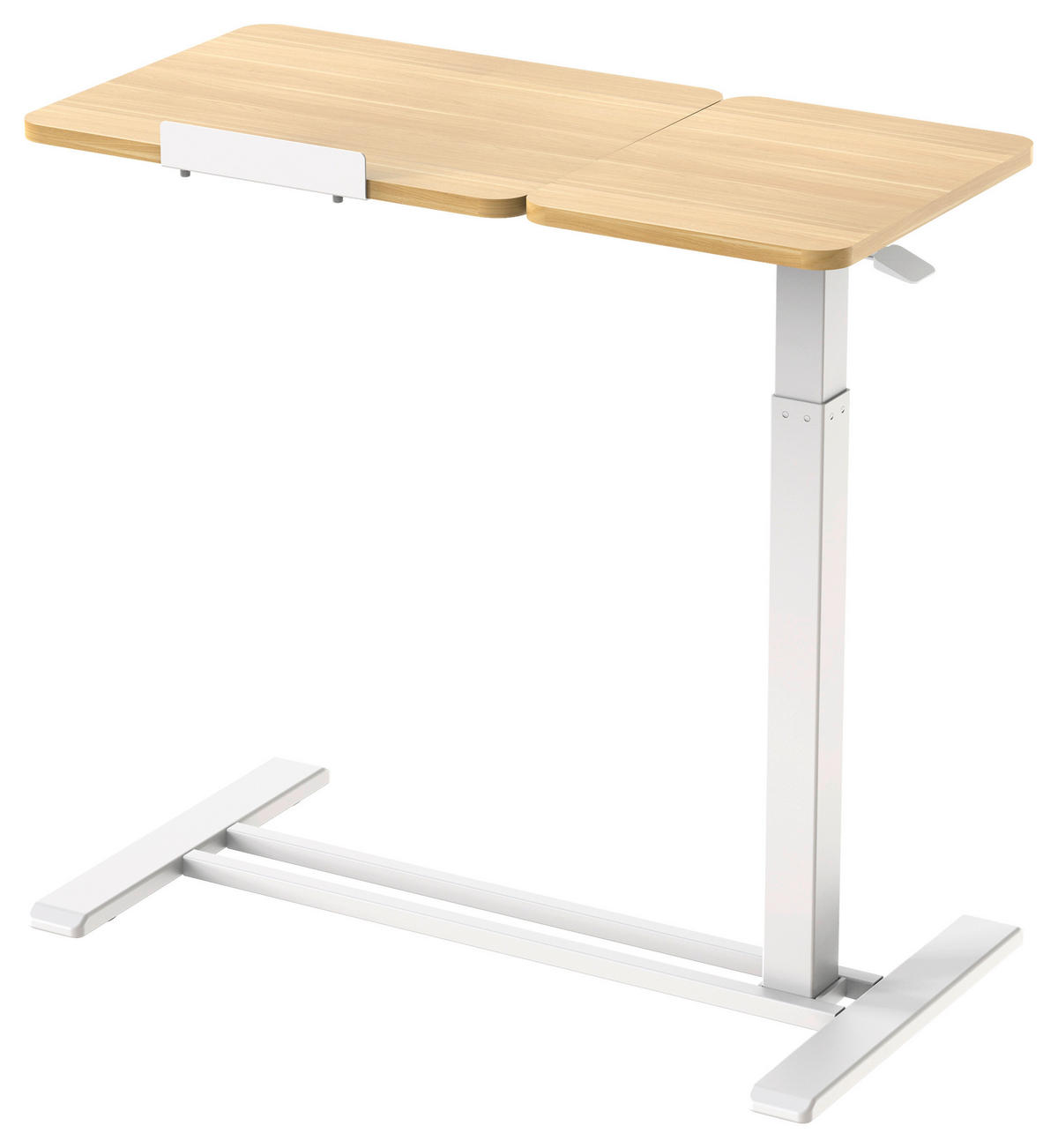 LAPTOPTISCH  Weiß, Eichefarben Gasdruckfeder höhenverstellbar  - Eichefarben/Weiß, MODERN, Holzwerkstoff/Kunststoff (78/65,5/105/38cm) - MID.YOU