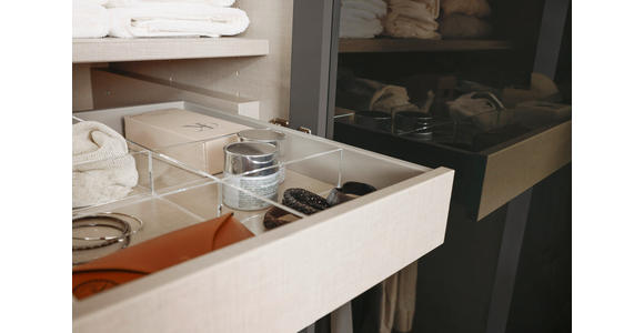 DREHTÜRENSCHRANK in Graphitfarben - Graphitfarben, Trend, Glas/Holzwerkstoff (301/223/60cm) - Novel