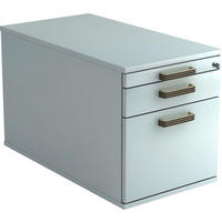 ROLLCONTAINER Grau  - Schwarz/Alufarben, KONVENTIONELL, Holzwerkstoff/Kunststoff (42,8/51,2/80cm) - Venda