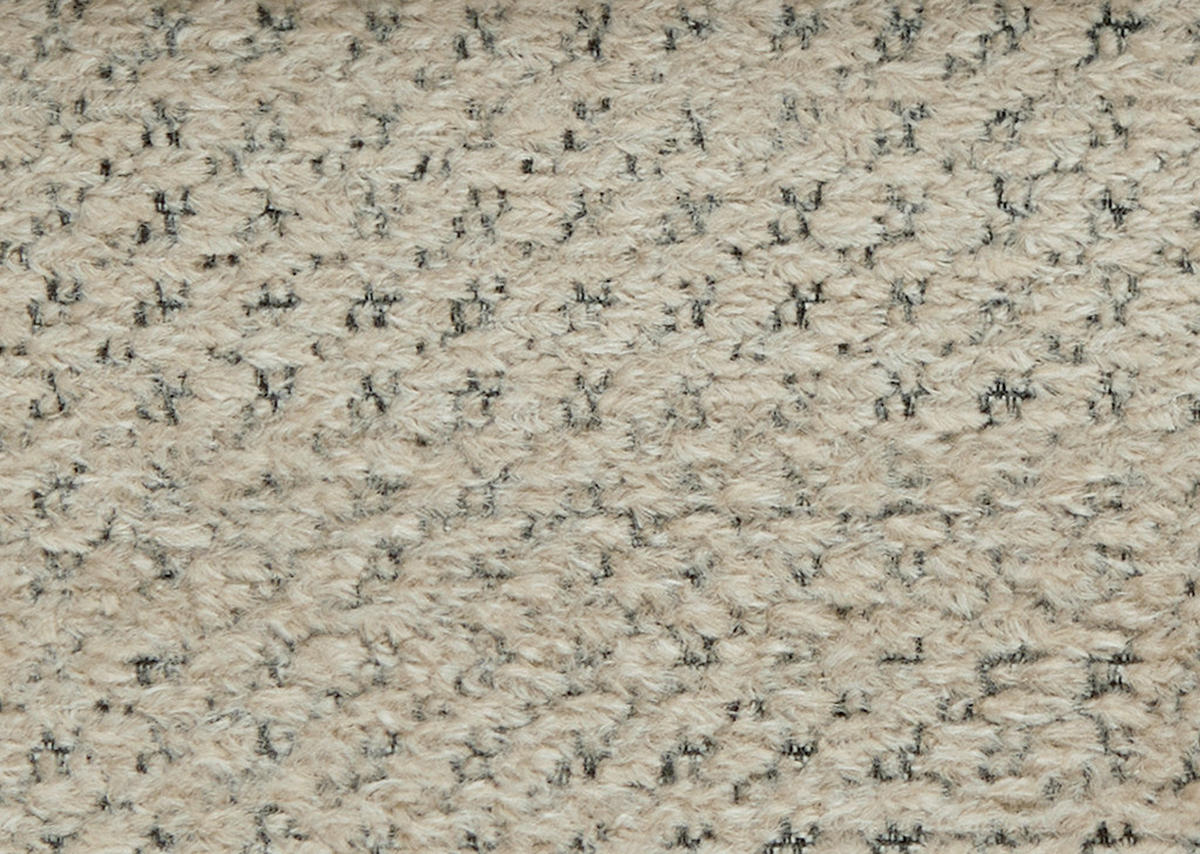 ECKSOFA in Chenille Cappuccino  - Schwarz/Cappuccino, Design, Textil/Metall (288/179-202cm) - Stylife