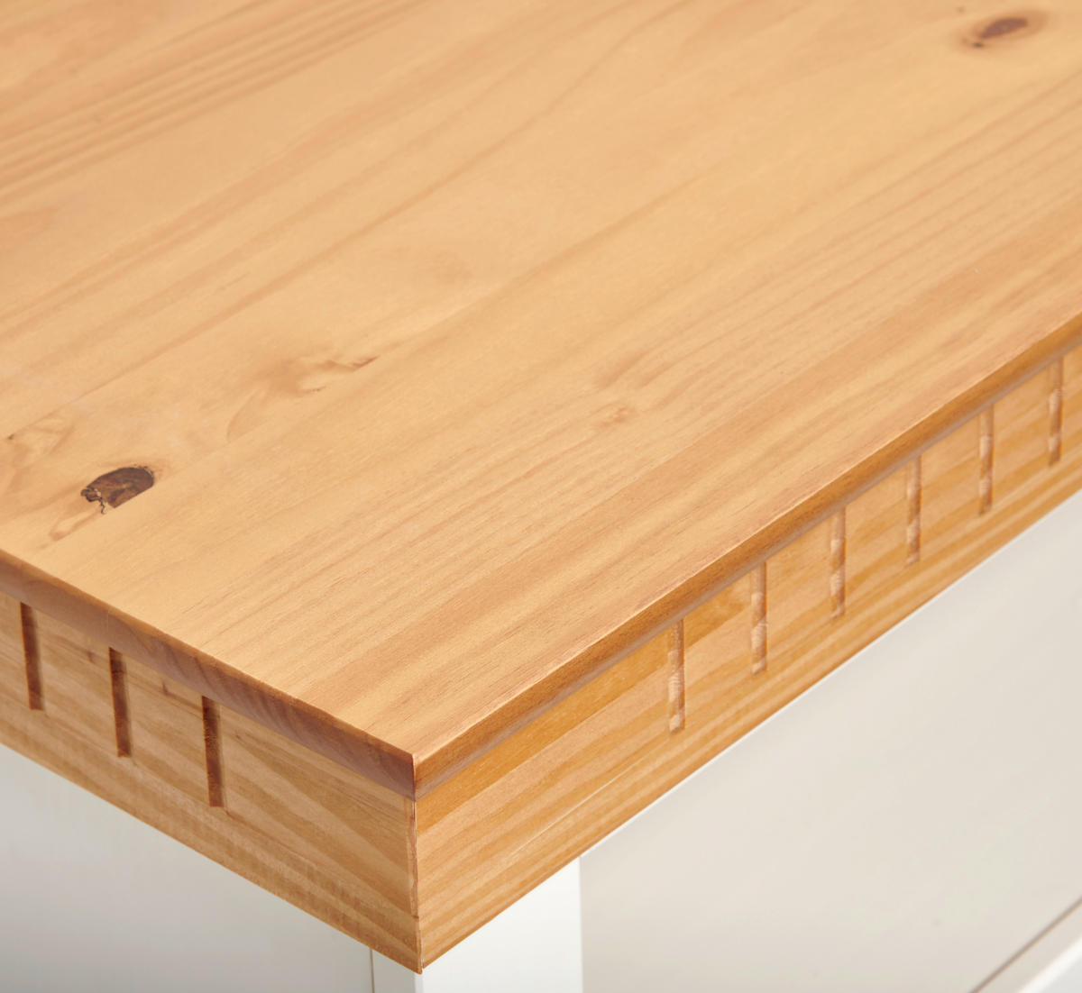 LOWBOARD 169/63/42 cm  - Naturfarben/Weiß, ROMANTIK / LANDHAUS, Holz (169/63/42cm) - MID.YOU