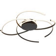 LED-DECKENLEUCHTE 98/25 cm   - Schwarz, Design, Kunststoff/Metall (98/25cm) - Novel