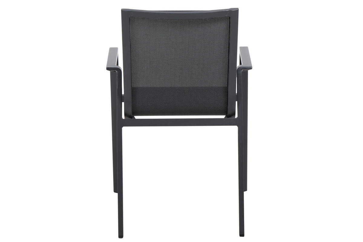 GARTENTISCHGRUPPE  - Anthrazit, MODERN, Keramik/Metall (100/88/220cm) - Siena Garden