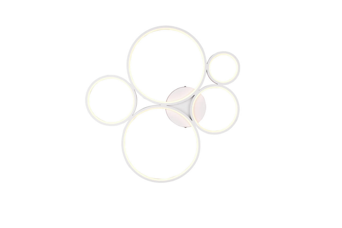 LED-DECKENLEUCHTE     - Weiss, Design, Metall (59/5,5/53cm) - Trio Leuchten
