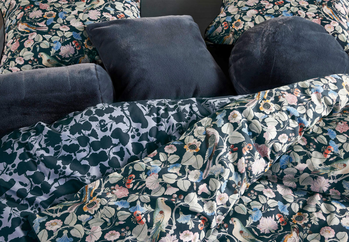 BETTWÄSCHE Aleste Satin 135/200 cm  - Grau, KONVENTIONELL, Textil (135/200cm) - Essenza