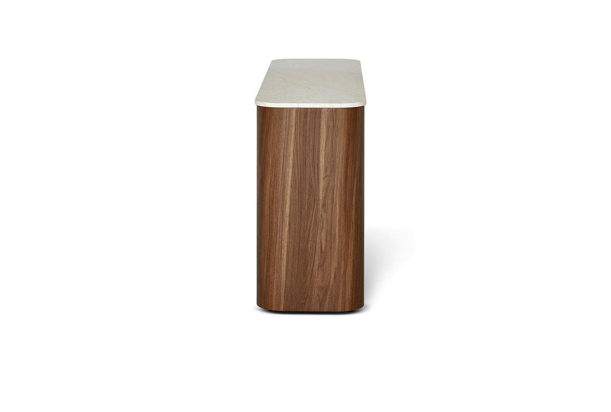 SIDEBOARD  150/74,1/39 cm  - Walnussfarben/Schwarz, KONVENTIONELL, Holzwerkstoff/Kunststoff (150/74,1/39cm) - MID.YOU