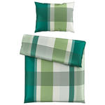 BETTWÄSCHE CHECKERS Satin 140/200 cm  - Grün, KONVENTIONELL, Textil (140/200cm) - Boxxx