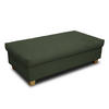 HOCKER Mikrofaser Grün  - Grün, KONVENTIONELL, Holz/Textil (140/42/80cm) - MID.YOU