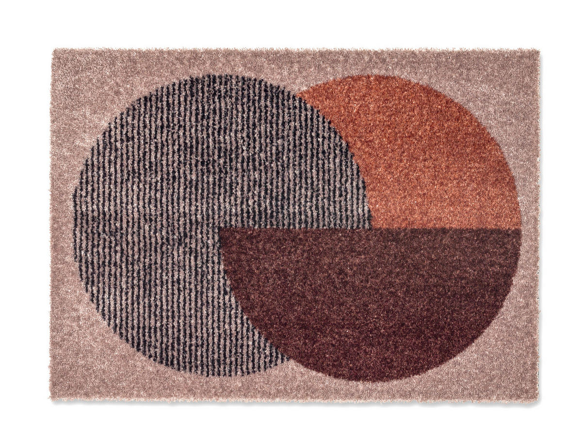 FUSSMATTE - Beige/Terracotta, Konventionell, Textil (67/100cm) - Schöner Wohnen Teppi