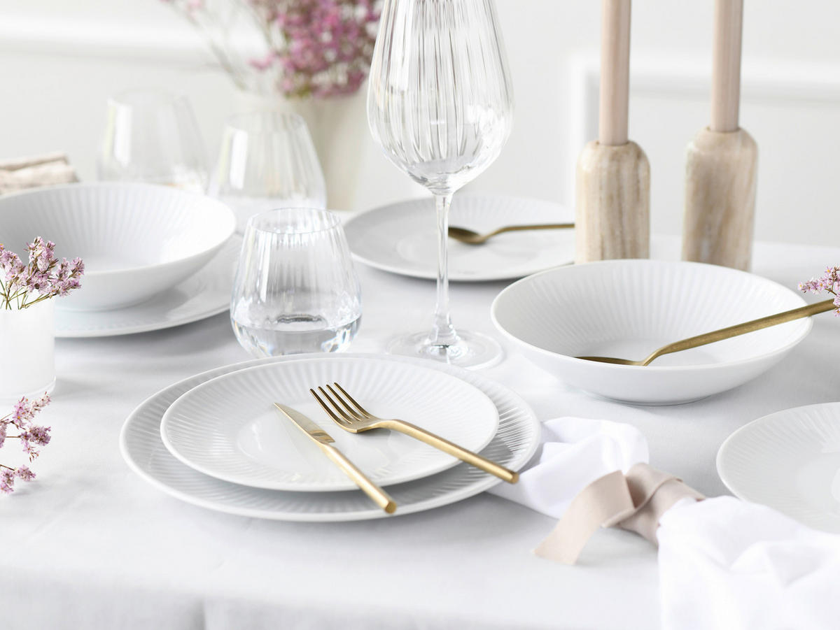 JEDÁLENSKÝ SERVIS, porcelán - biela, Design, keramika - Creatable