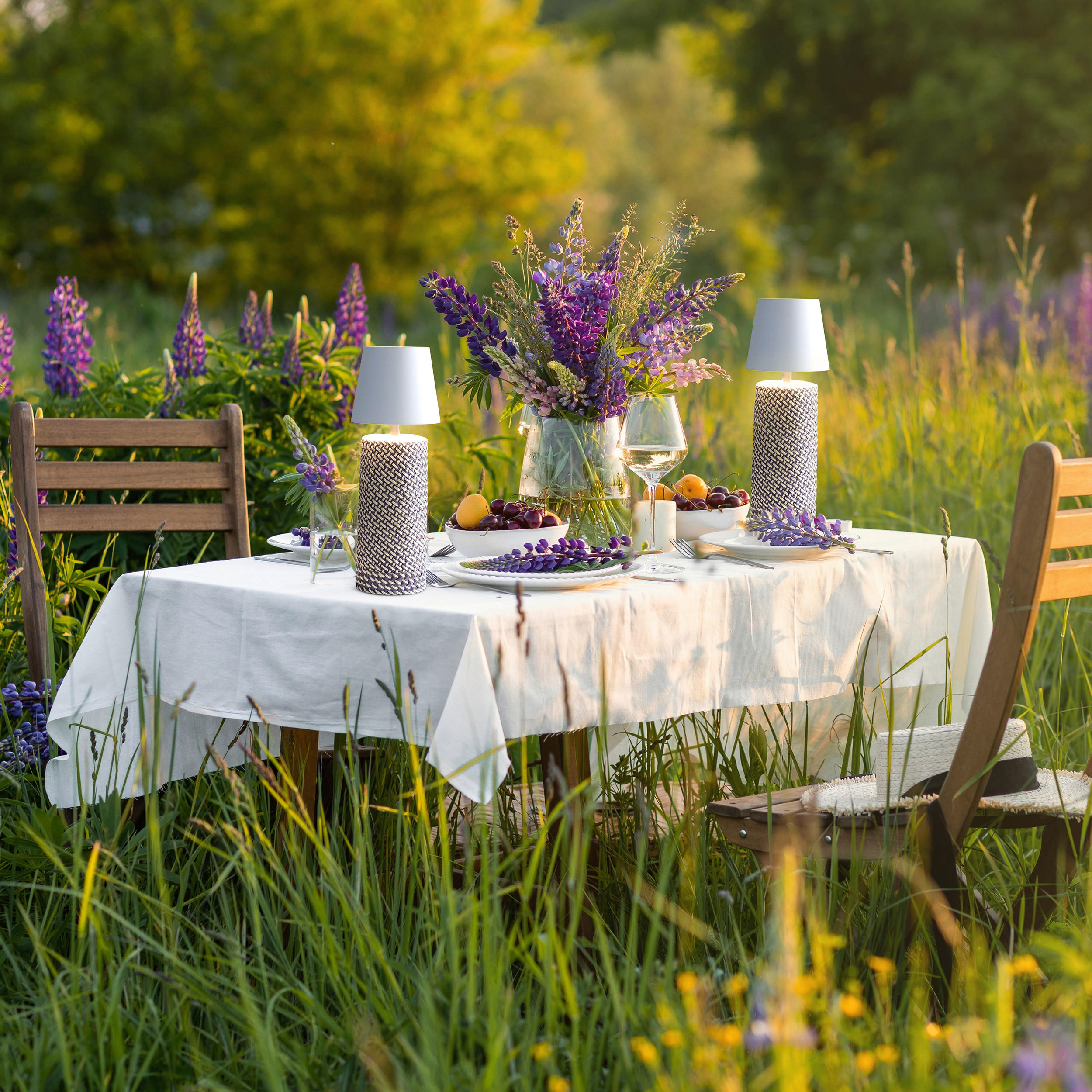 LED-TISCHLEUCHTE 11/29/11 cm   - Schwarz/Weiß, Design, Metall (11/29/11cm) - P & B