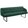 SITZBANK 217/85/69 cm Cord Grün Metall  - Schwarz/Grün, Design, Textil/Metall (217/85/69cm) - Musterring