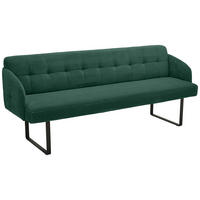 SITZBANK 217/85/69 cm Cord Grün Metall  - Schwarz/Grün, Design, Textil/Metall (217/85/69cm) - Musterring