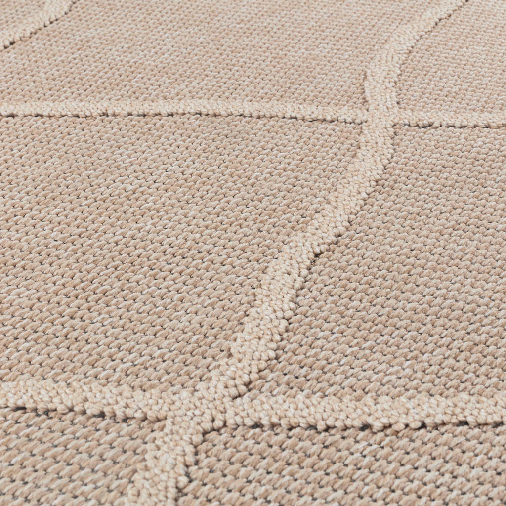 Thumbnail - Novel Outdoorteppich Patara, Beige, Textil, Boho, rechteckig, 140x200 cm, Oeko-Tex® Standard 100, pflegeleicht, Teppiche...