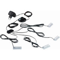 GLASBODENBELEUCHTUNGS-SET LED-Leuchtmittel  - Schwarz, Kunststoff - Carryhome