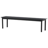 GARTENBANK 180/35/40 cm  Aluminium  - Schwarz, KONVENTIONELL, Metall (180/35/40cm) - Gardenson