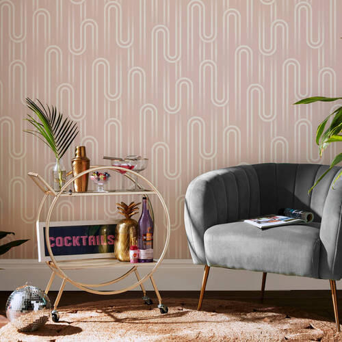 VLIESTAPETE  - Pink, Basics, Papier/Kunststoff (52/1000cm) - Xora