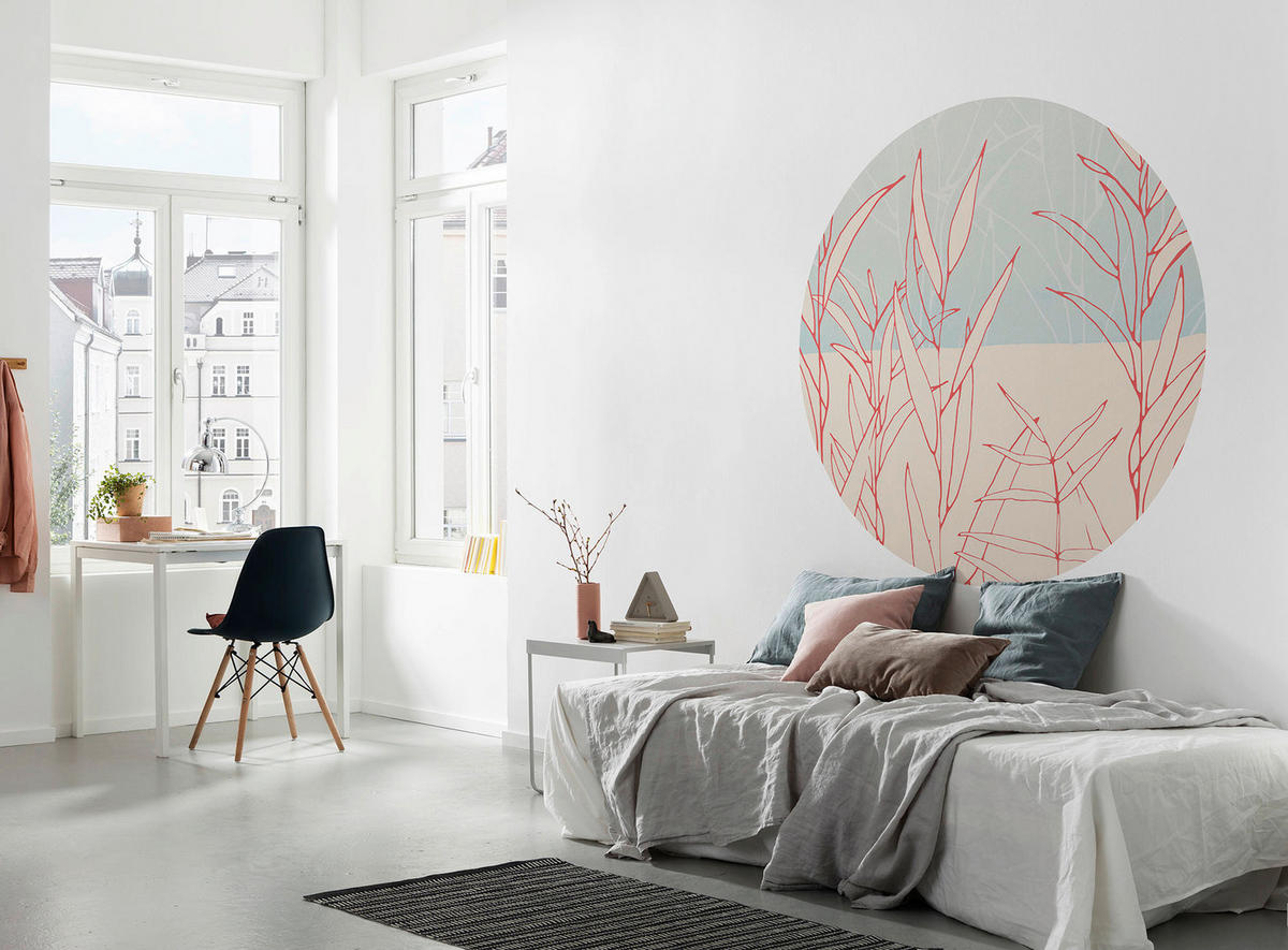 FOTOTAPETE  - Blau/Rot, Trend (125cm) - Xora