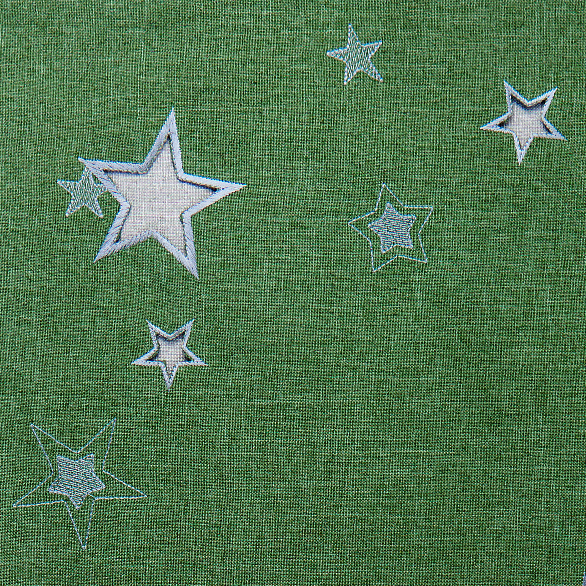 ÚZKY OBRUS, 40/25 cm, sivá, zelená - sivá/zelená, Basics, textil (40/25cm) - X-Mas