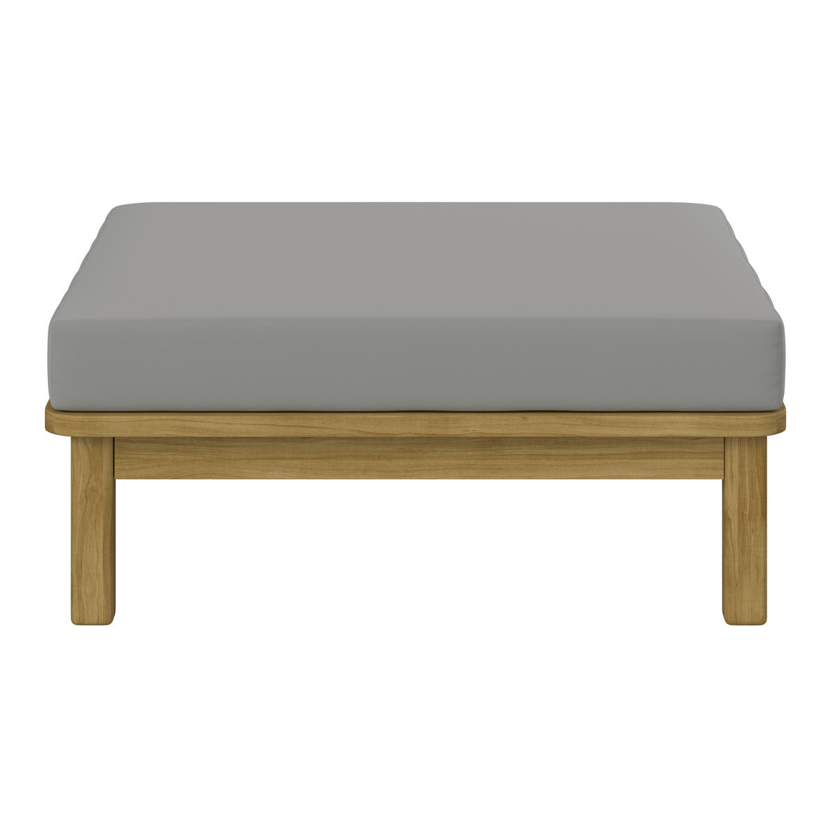 LOUNGE TABURE  boje bagrema, sivo-bež   - boje bagrema/sivo-bež, Natur, drvo/tekstil (80/31/76cm) - Ambia Garden