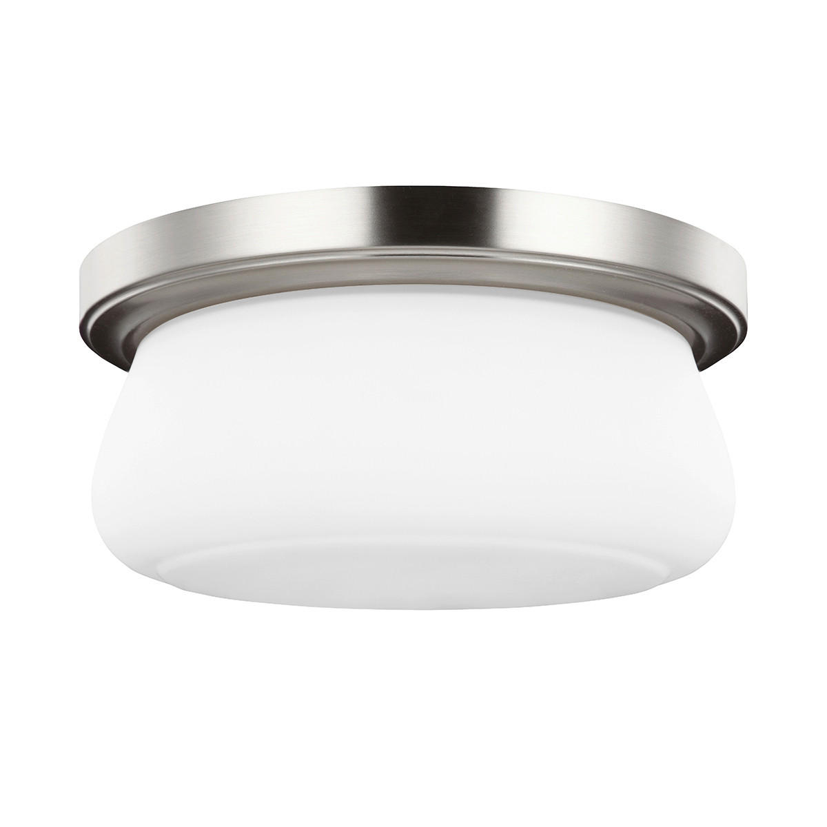 DECKENLEUCHTE  33.1/15.5 cm    - Nickelfarben, Basics, Glas/Metall (33.1/15.5cm) - Elstead Lighting