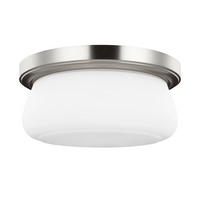 DECKENLEUCHTE  33.1/15.5 cm    - Nickelfarben, Basics, Glas/Metall (33.1/15.5cm) - Elstead Lighting