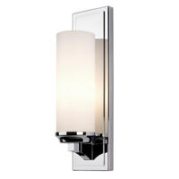 BADEZIMMER-WANDLEUCHTE - Chromfarben, Basics, Glas/Metall (11.4/12,9/40,9cm) - Elstead Lighting