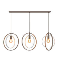 HÄNGELEUCHTE Montpellier 130/150/40 cm  - Sandfarben/Weiß, Design, Kunststoff/Metall (130/150/40cm)