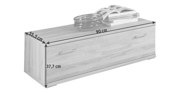 LOWBOARD 90/37,7/55,5 cm - Silberfarben/Buchefarben, KONVENTIONELL, Holz/Holzwerkstoff (90/37,7/55,5cm) - Cantus