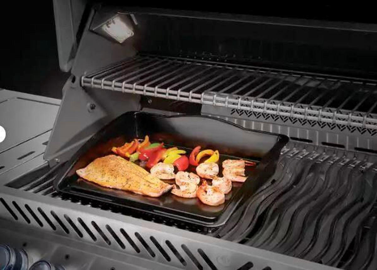 PLOČA ROŠTILJA - crna, Basics, metal (38,5/30,5/9,5cm) - Napoleon