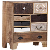 KOMMODE , 70/80/35 cm, 8 Schublade(n)  - Dunkelbraun/Messingfarben, Design, Holz/Metall (70/80/35cm) - Landscape