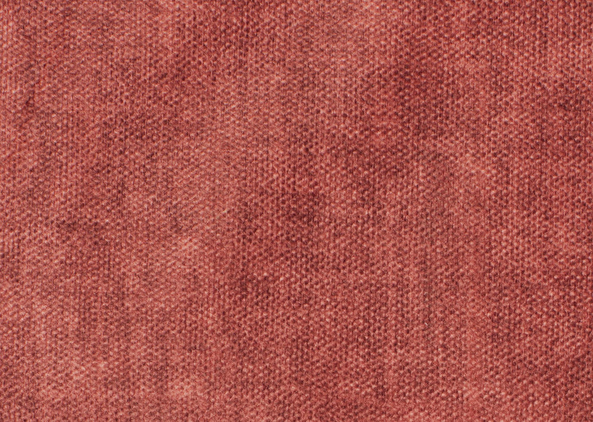 2,5-SITZER in Velours Rot  - Rot/Schwarz, Design, Kunststoff/Textil (240/70/125cm) - Xora