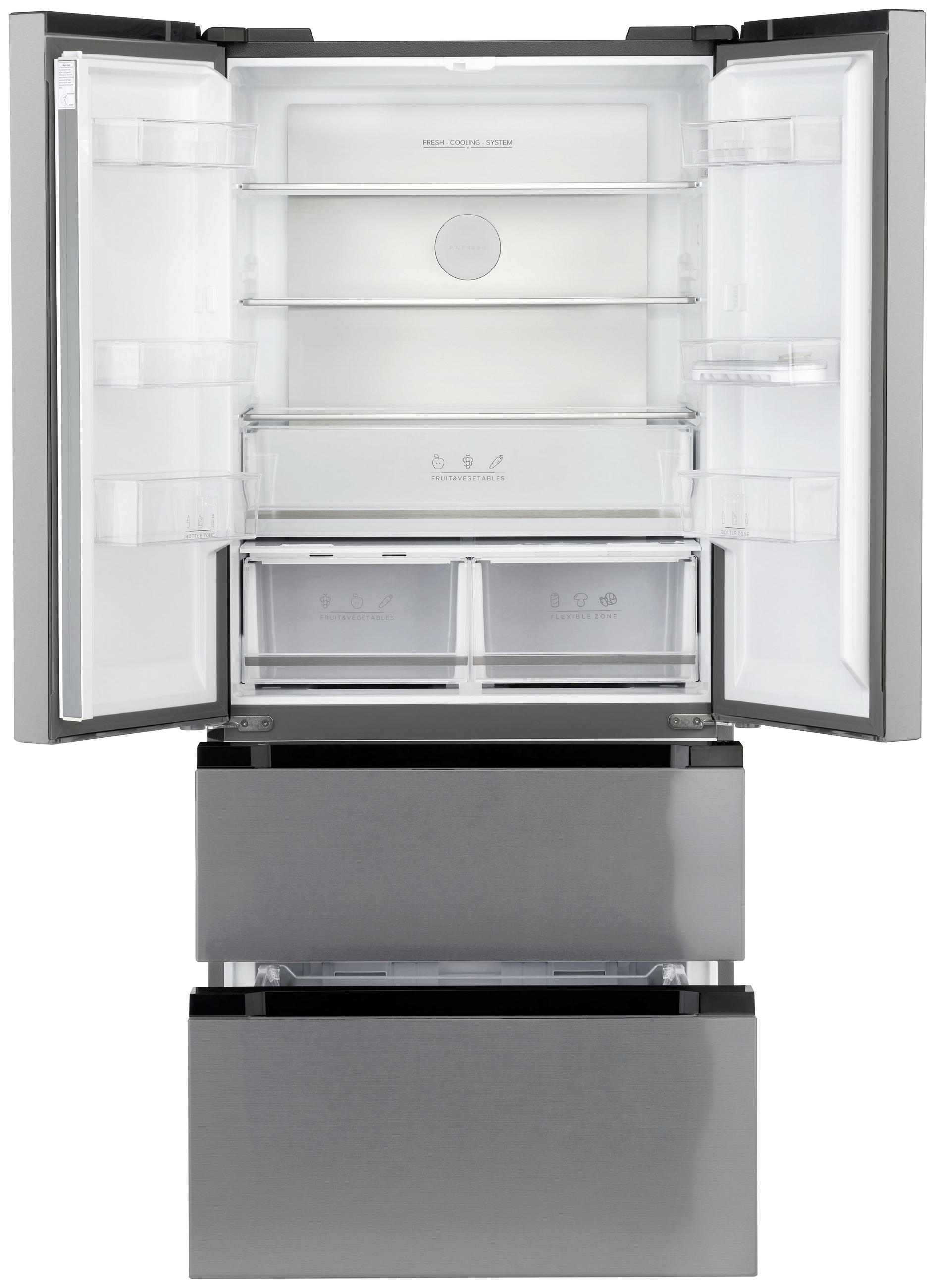 SIDE-BY-SIDE 83,3/189,8/64,8 cm 7802.7512  - Edelstahlfarben, KONVENTIONELL, Metall (83,3/189,8/64,8cm) - Trisa Electronics