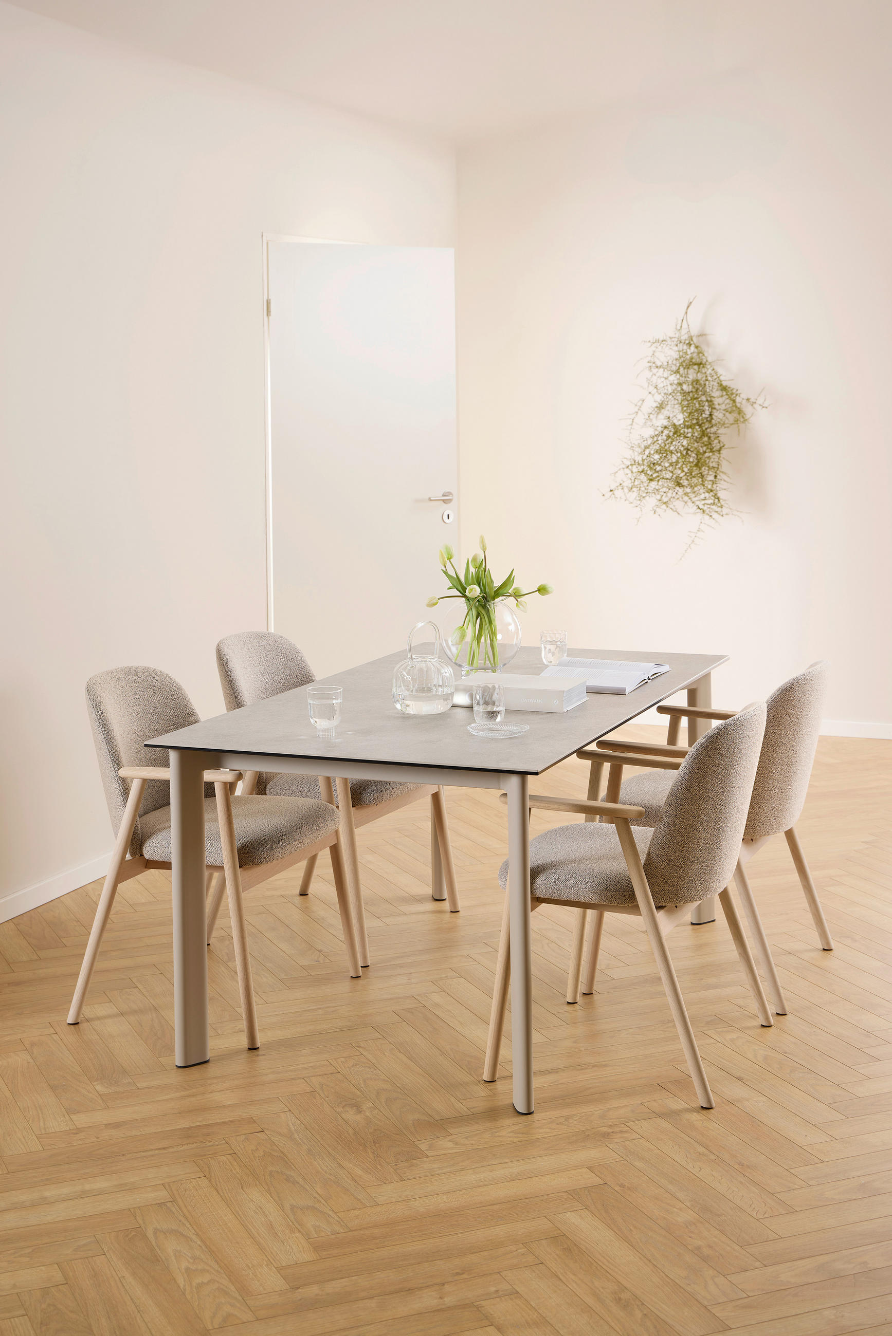 ESSTISCH in Metall, Keramik  - Grau, Trend, Keramik/Metall (160/75/90cm) - MID.YOU