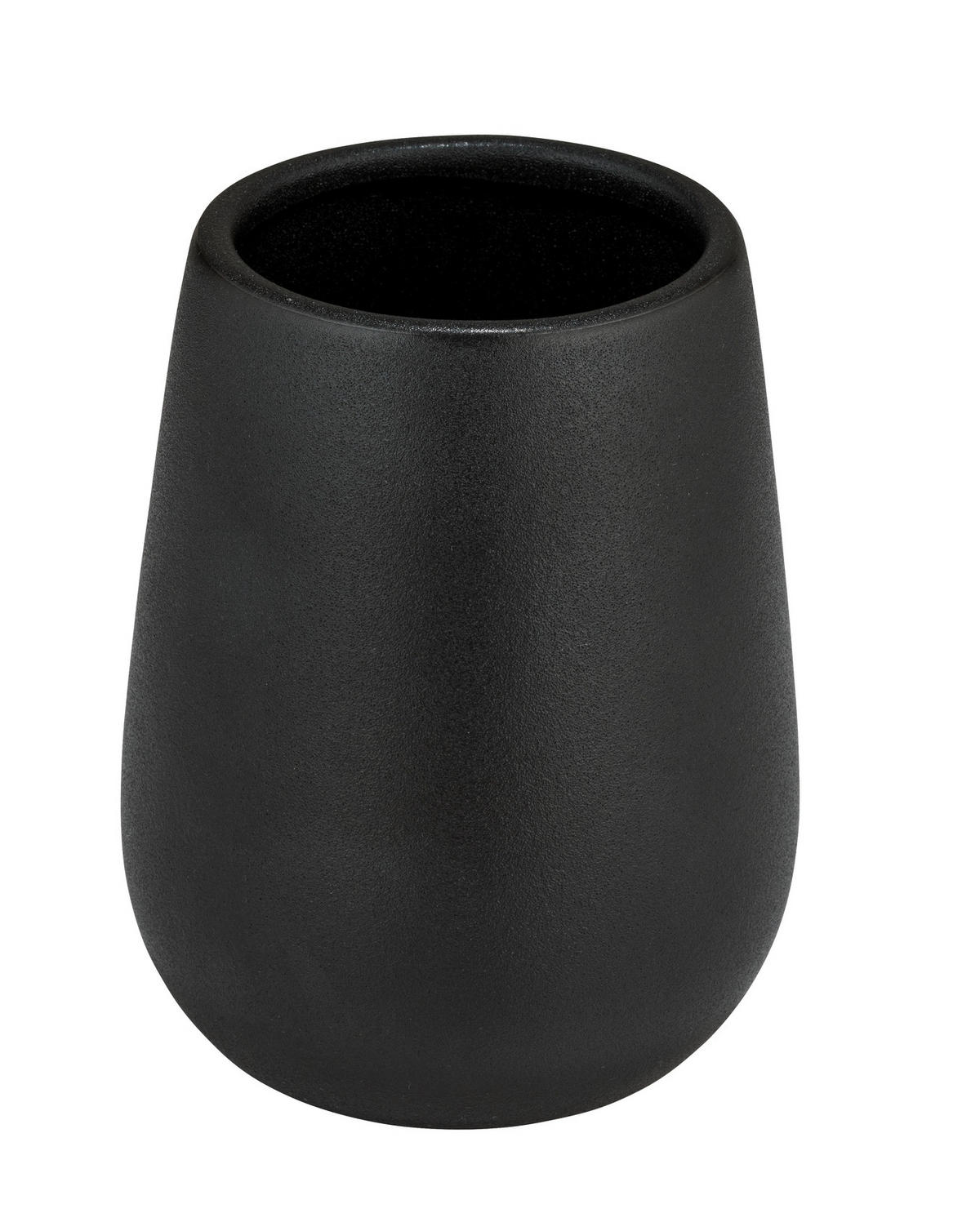 ZAHNPUTZBECHER NERNO  - Schwarz, Basics, Keramik (6,5/11,5/6,5cm) - Wenko