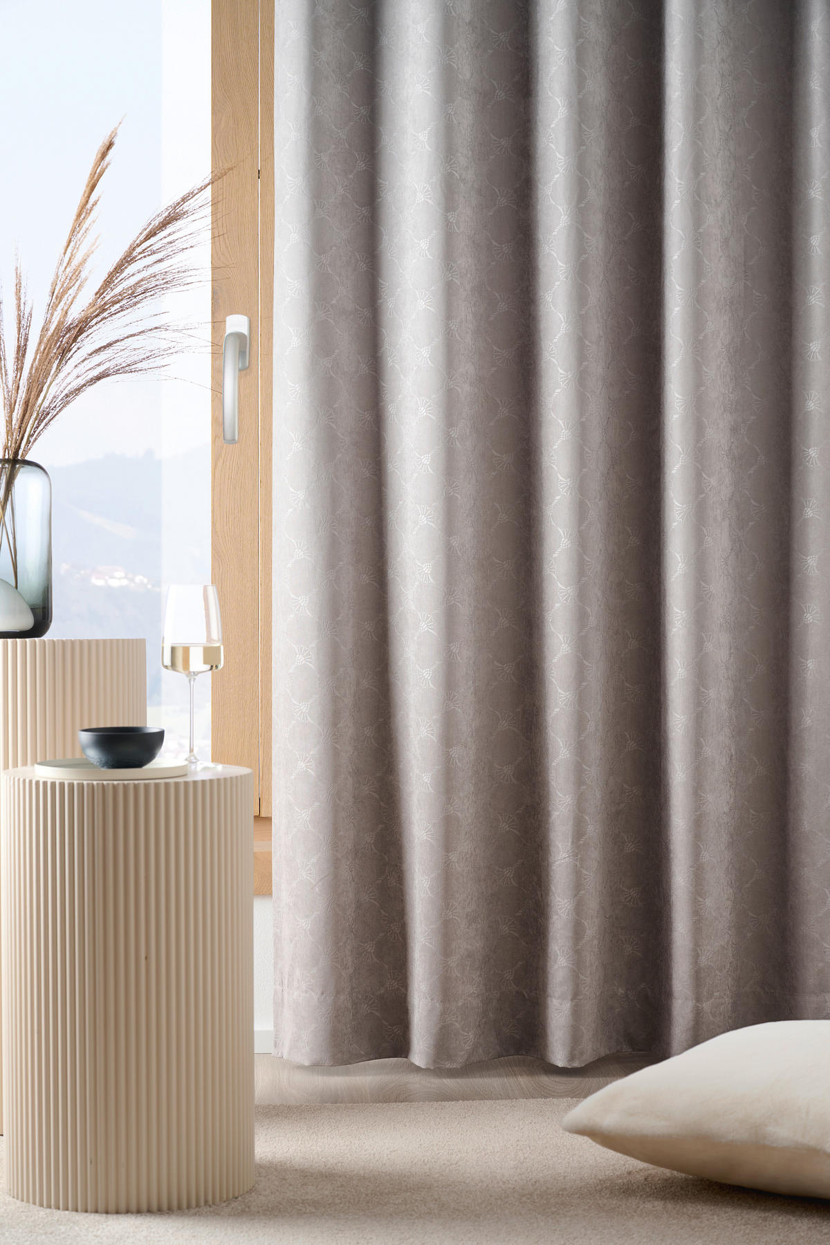 FERTIGVORHANG  blickdicht   130/250 cm  - Taupe/Grau, Basics, Textil (130/250cm) - Joop!