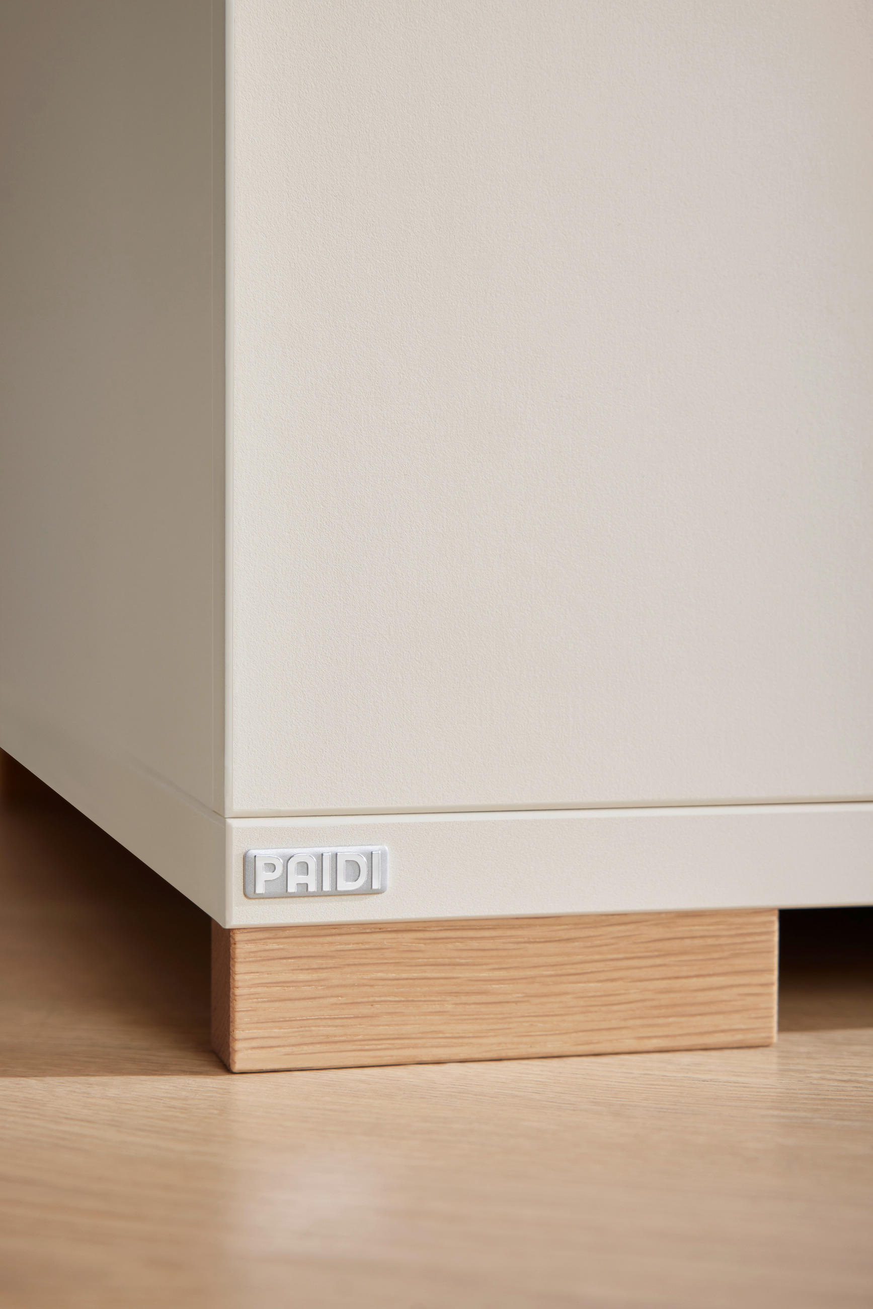 BABYKLEIDERSCHRANK Enie Weiß, Eichefarben  - Eichefarben/Weiß, Basics, Holz/Holzwerkstoff (123,50/200,40/55,60cm) - Paidi