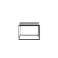 COUCHTISCH quadratisch Grau, Schwarz 60/60/45 cm  - Schwarz/Grau, Design, Glas/Metall (60/60/45cm) - Xora
