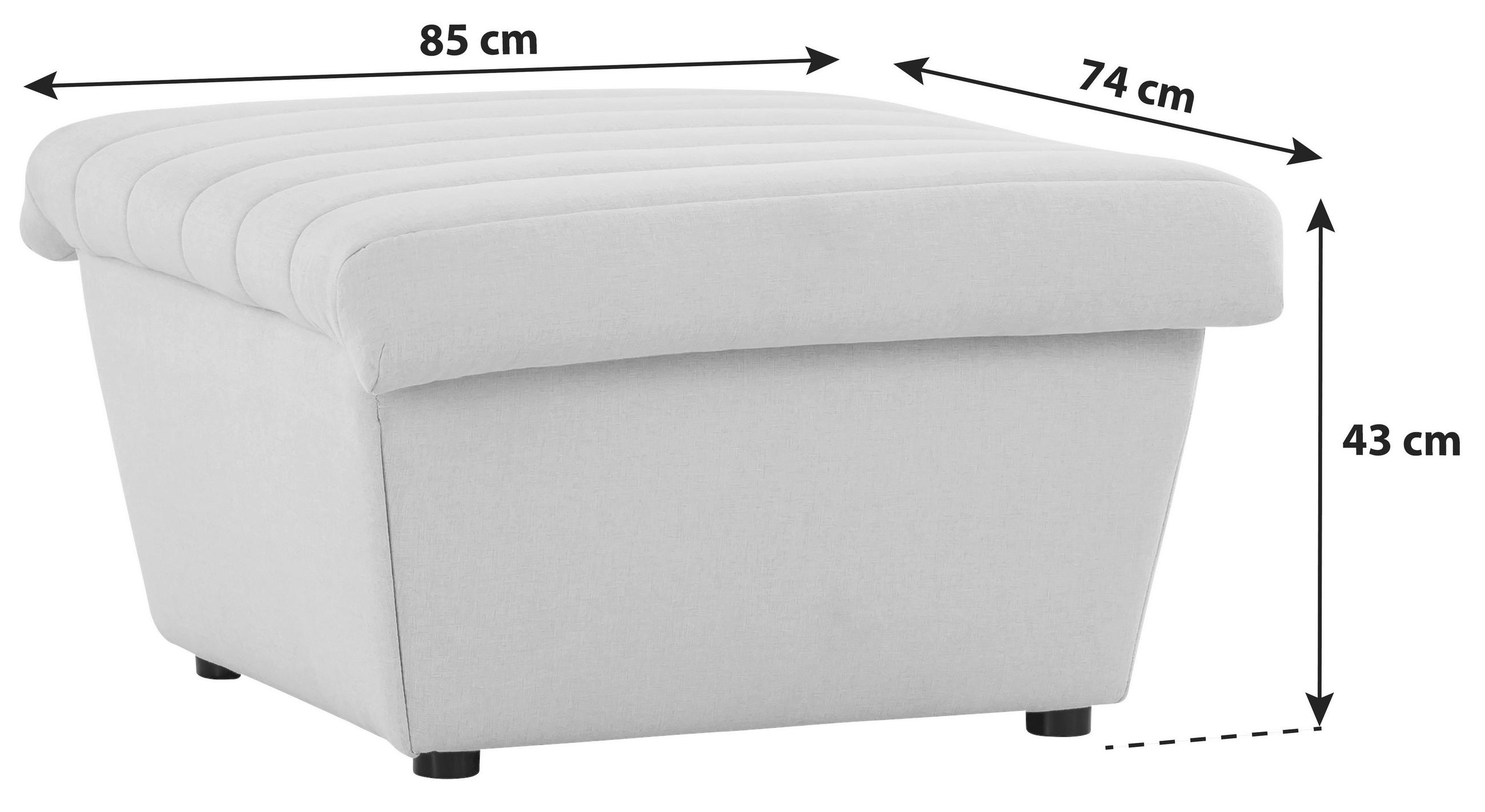 HOCKER Webstoff Mintgrün  - Schwarz/Mintgrün, Design, Kunststoff/Textil (74/43/85cm) - LOOKS by W.Joop