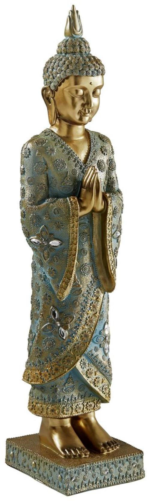 BUDDHA 36/9/9 cm  - Goldfarben, LIFESTYLE, Kunststoff (36/9/9cm)