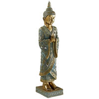BUDDHA 36/9/9 cm  - Goldfarben, LIFESTYLE, Kunststoff (36/9/9cm)