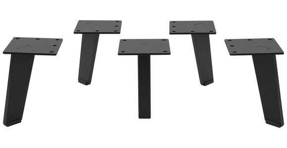 FUßSET 12 cm - Schwarz, Design, Metall (12cm) - Voleo