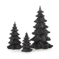 DEKOWEIHNACHTSBAUM  - Schwarz, Basics, Kunststoff (11/11/19cm) - X-Mas